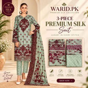 Premium Khaddar 3 Piece Suit – LA-141 | Winter Collection