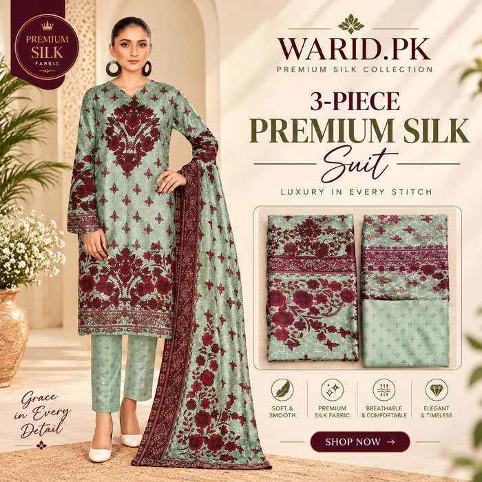 Premium Khaddar 3 Piece Suit – LA-141 | Winter Collection